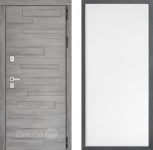 Входная металлическая Дверь Дверной континент ДК-10 ФЛ-649 Белый софт в Рузе