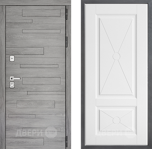 Входная металлическая Дверь Дверной континент ДК-10 ФЛ-617 Софт милк в Рузе