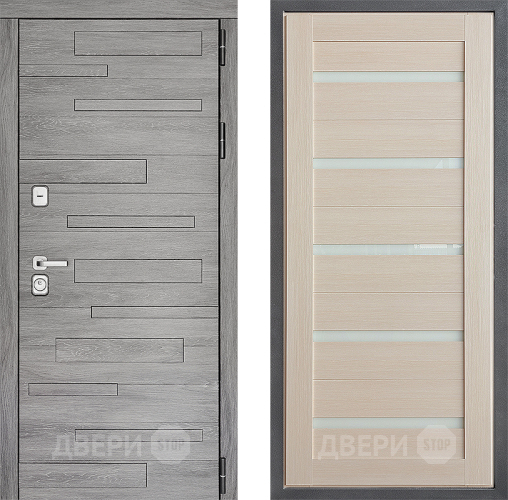 Входная металлическая Дверь Дверной континент ДК-10 ФЛ-47 Лиственница белая в Рузе