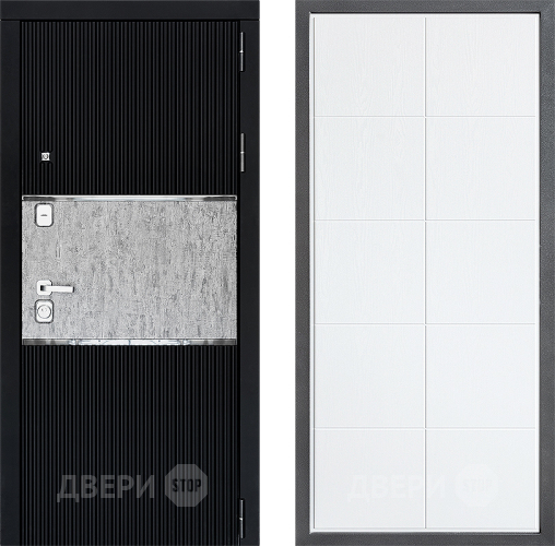 Входная металлическая Дверь Дверной континент ДК-13 ФЛ-Кватро Белое дерево в Рузе