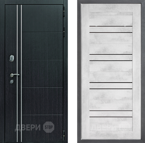 Входная металлическая Дверь Дверной континент Теплолюкс Дизайн ФЛ-49 Бетон снежный в Рузе