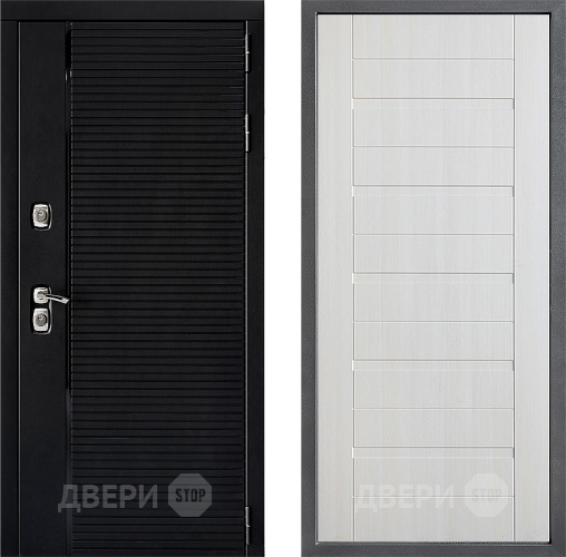 Входная металлическая Дверь Дверной континент ДК-1 ФЛ-70 Лиственница белая в Рузе