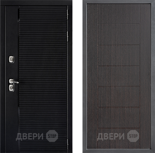 Входная металлическая Дверь Дверной континент ДК-1 ФЛ-Лайн Венге в Рузе