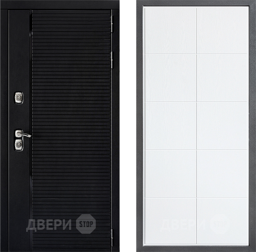 Входная металлическая Дверь Дверной континент ДК-1 ФЛ-Кватро Белое дерево в Рузе