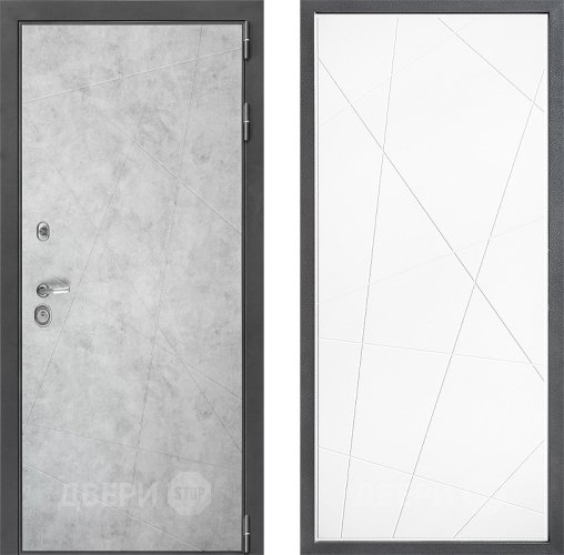 Входная металлическая Дверь Дверной континент ДК-3/743 ФЛ-655 Белый софт в Рузе