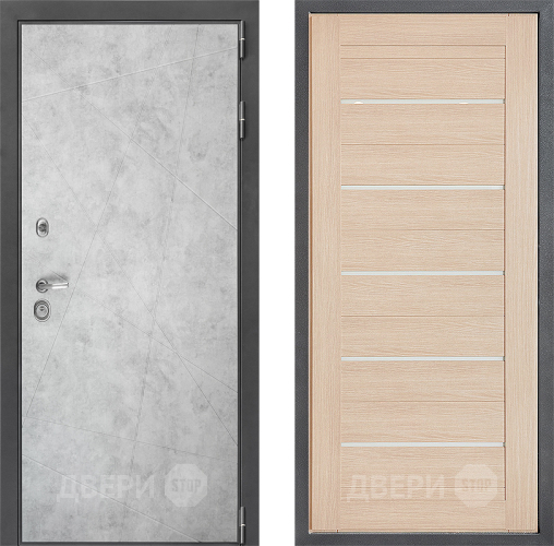 Входная металлическая Дверь Дверной континент ДК-3/743 ФЛ-46 Капучино в Рузе