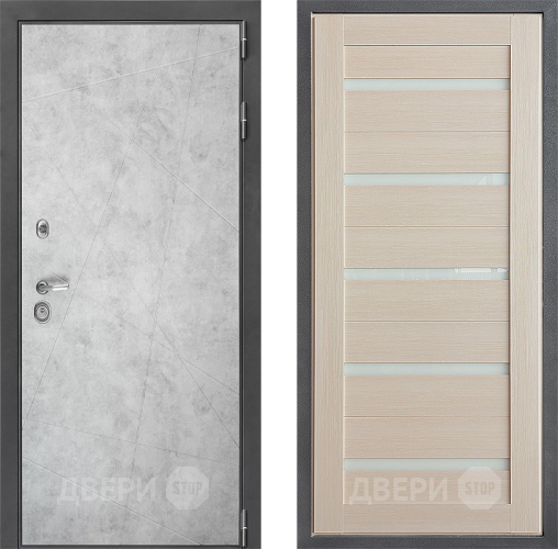 Входная металлическая Дверь Дверной континент ДК-3/743 ФЛ-47 Лиственница белая в Рузе
