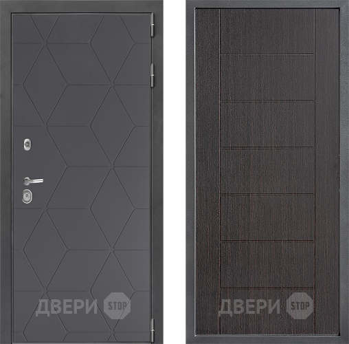 Входная металлическая Дверь Дверной континент ДК-3/744 ФЛ-Лайн Венге в Рузе