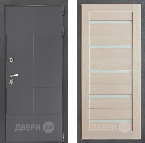 Входная металлическая Дверь Дверной континент ДК-3/606 ФЛ-47 Лиственница белая в Рузе