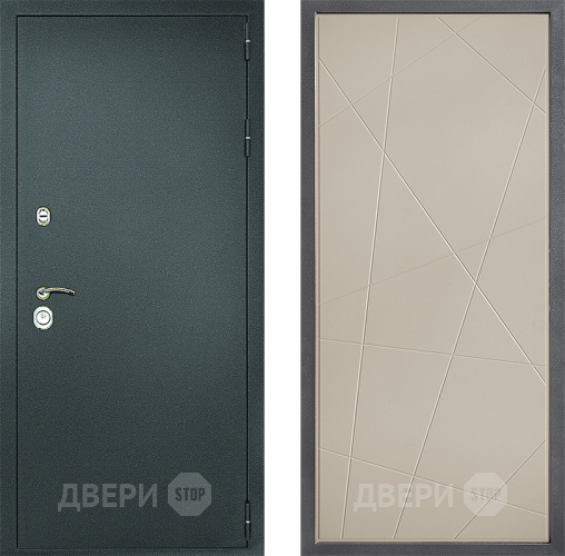 Входная металлическая Дверь Дверной континент Рубикон Серебро Дизайн ФЛ-655 Капучино в Рузе