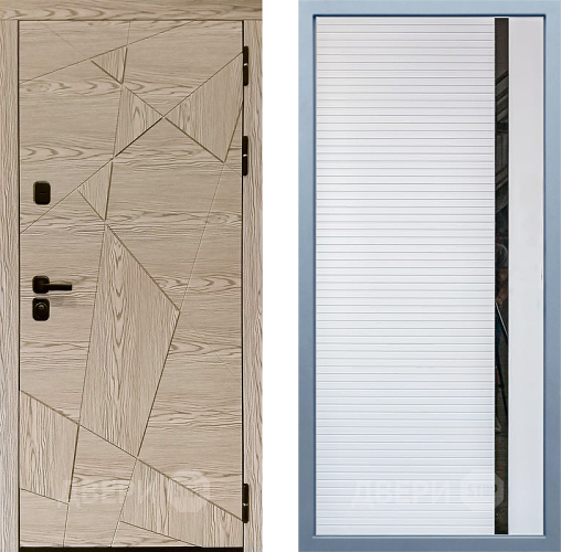 Входная металлическая Дверь Дива МД-97/1 МХ-45 Белый матовый в Рузе