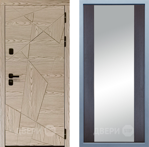 Входная металлическая Дверь Дива МД-97/1 Д-15 Зеркало Венге в Рузе