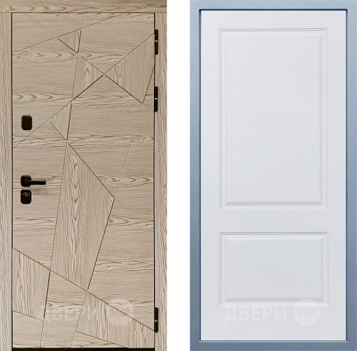 Входная металлическая Дверь Дива МД-97/1 Д-7 Белый в Рузе