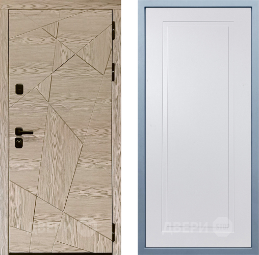 Входная металлическая Дверь Дива МД-97/1 Н-10 Белый в Рузе