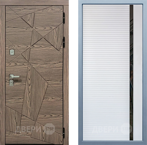 Входная металлическая Дверь Дива МД-97/2 МХ-45 Белый матовый в Рузе