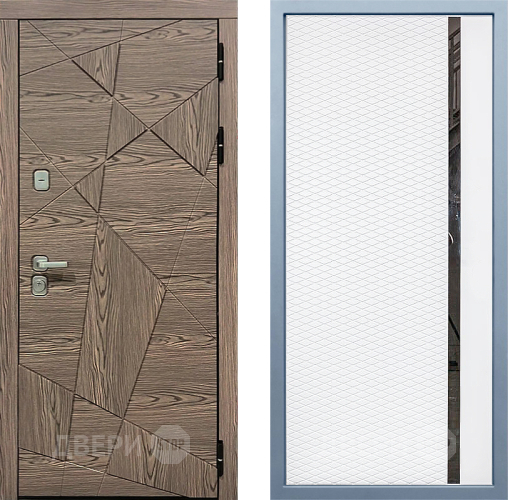 Входная металлическая Дверь Дива МД-97/2 МХ-47 Белый матовый в Рузе