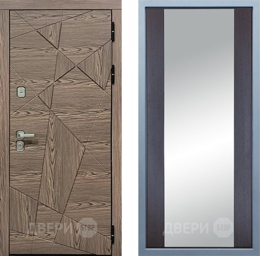 Входная металлическая Дверь Дива МД-97/2 Д-15 Зеркало Венге в Рузе