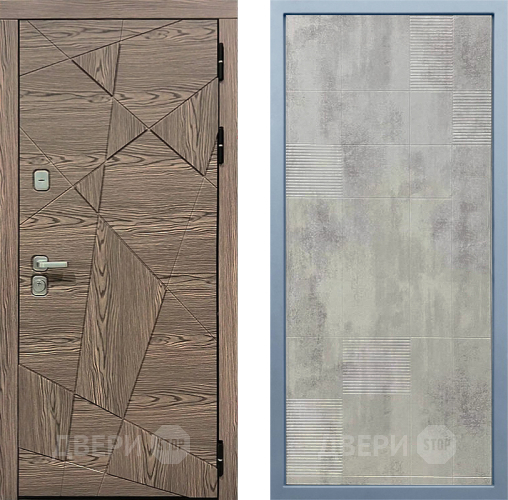 Входная металлическая Дверь Дива МД-97/2 Д-4 Бетон темный в Рузе