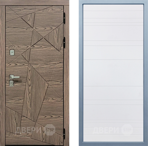 Входная металлическая Дверь Дива МД-97/2 Д-5 Белый в Рузе