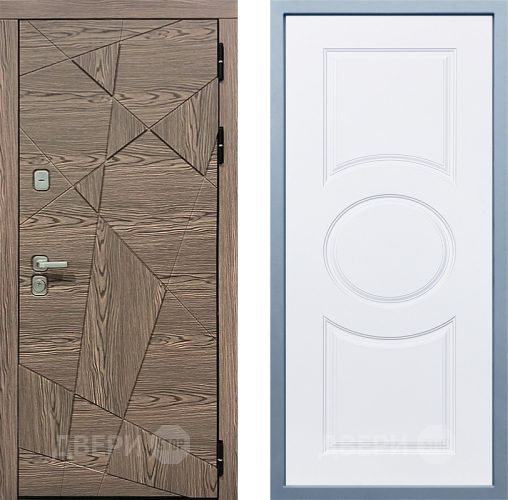 Входная металлическая Дверь Дива МД-97/2 Д-8 Белый в Рузе