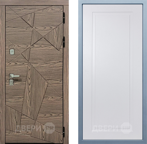 Входная металлическая Дверь Дива МД-97/2 Н-10 Белый в Рузе