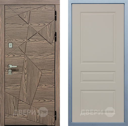 Входная металлическая Дверь Дива МД-97/2 Д-13 Шампань в Рузе