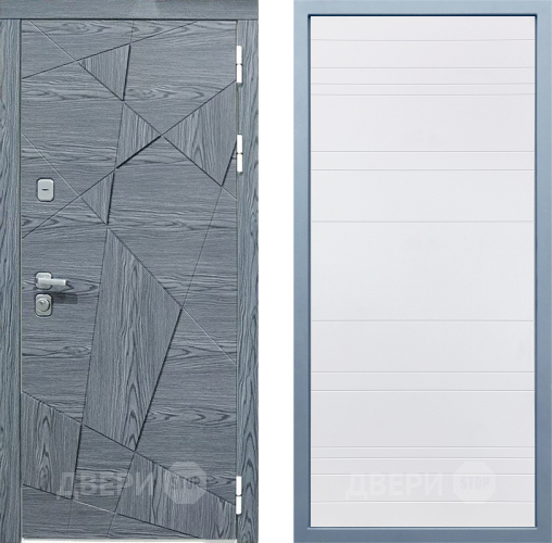 Входная металлическая Дверь Дива МД-97/3 Д-5 Белый в Рузе