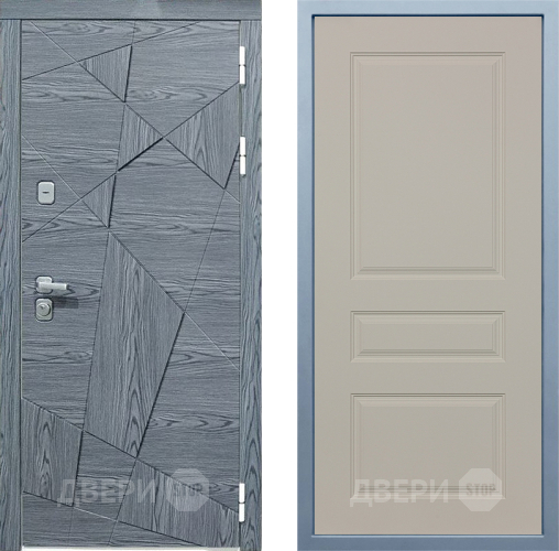 Входная металлическая Дверь Дива МД-97/3 Д-13 Шампань в Рузе