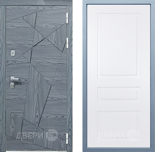 Входная металлическая Дверь Дива МД-97/3 Н-13 Белый в Рузе