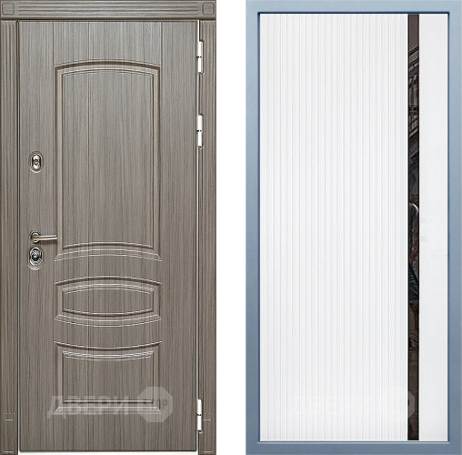 Входная металлическая Дверь Дива МД-42 МХ-46 Белый матовый в Рузе