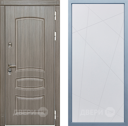 Входная металлическая Дверь Дива МД-42 Д-11 Белый в Рузе