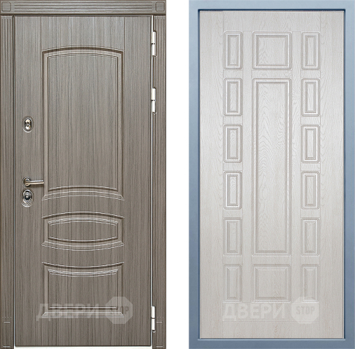 Входная металлическая Дверь Дива МД-42 М-2 Дуб филадельфия крем в Рузе