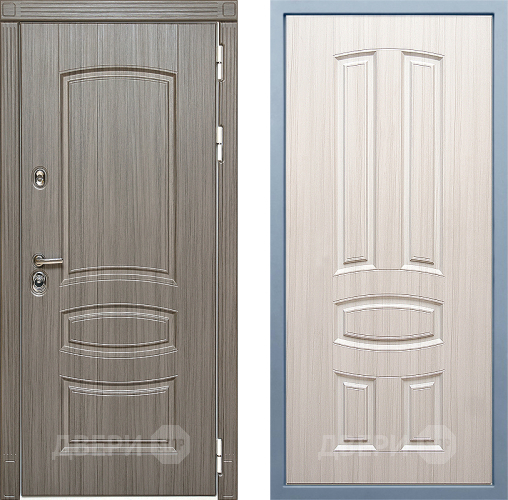 Входная металлическая Дверь Дива МД-42 М-3 Сандал белый в Рузе