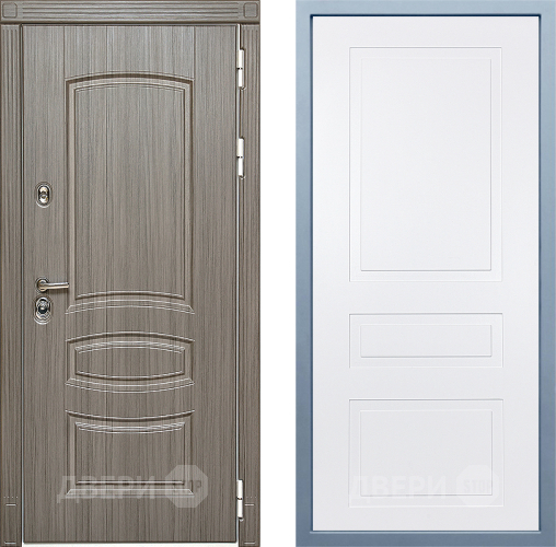 Входная металлическая Дверь Дива МД-42 Н-13 Белый в Рузе