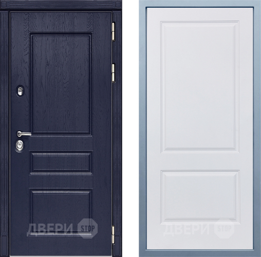 Входная металлическая Дверь Дива МД-45 Д-7 Белый в Рузе