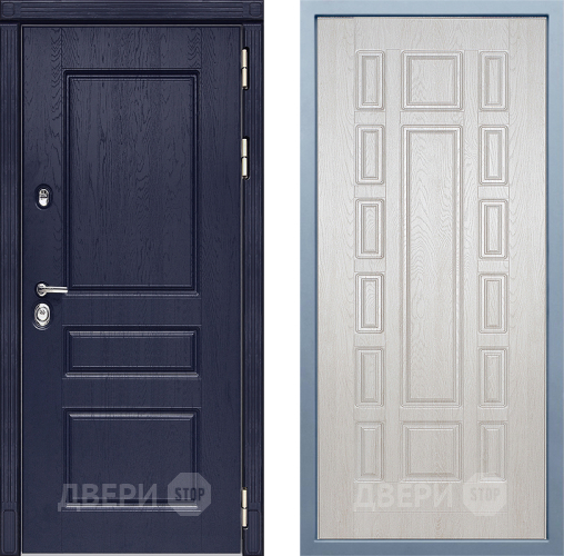 Входная металлическая Дверь Дива МД-45 М-2 Дуб филадельфия крем в Рузе