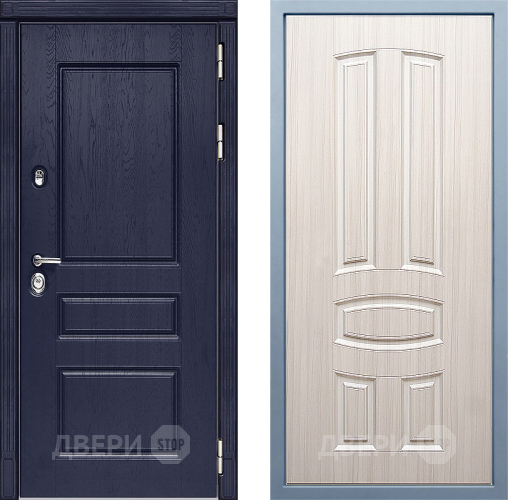 Входная металлическая Дверь Дива МД-45 М-3 Сандал белый в Рузе