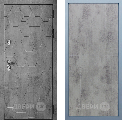 Входная металлическая Дверь Дива МД-51 М-1 Бетон темный в Рузе