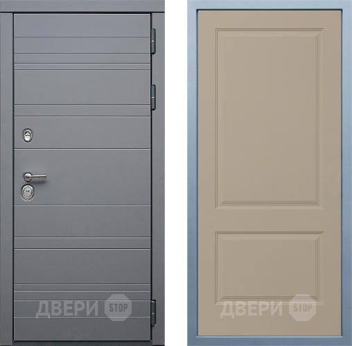 Входная металлическая Дверь Дива МД-39 Д-7 Шампань в Рузе