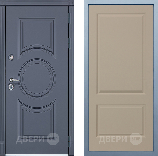 Входная металлическая Дверь Дива МХ-30 STR Д-7 Шампань в Рузе