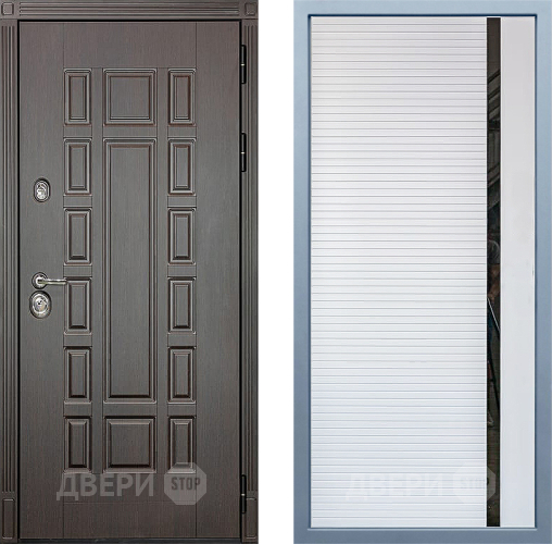 Входная металлическая Дверь Дива МХ-53 STR МХ-45 Белый матовый в Рузе