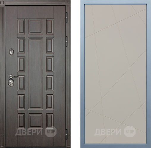 Входная металлическая Дверь Дива МХ-53 STR Д-11 Шампань в Рузе