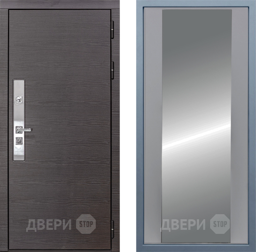 Входная металлическая Дверь Дива МХ-39 STR Д-15 Зеркало Силк Маус в Рузе