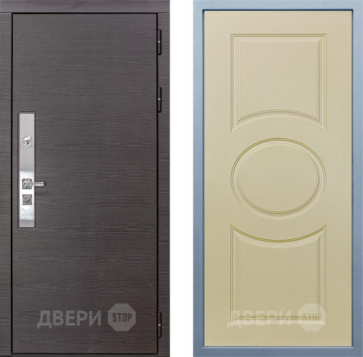Входная металлическая Дверь Дива МХ-39 STR Д-8 Шампань в Рузе