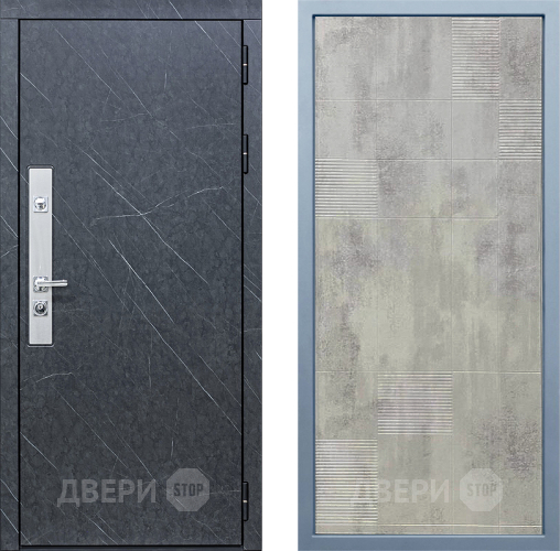 Входная металлическая Дверь Дива МХ-26 STR Д-4 Бетон темный в Рузе