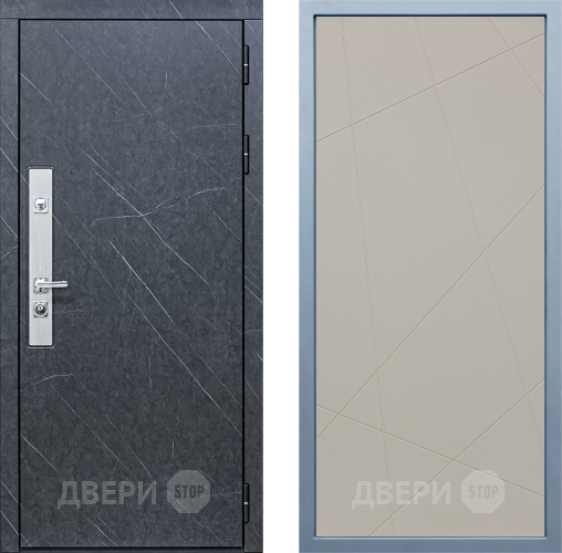 Входная металлическая Дверь Дива МХ-26 STR Д-11 Шампань в Рузе