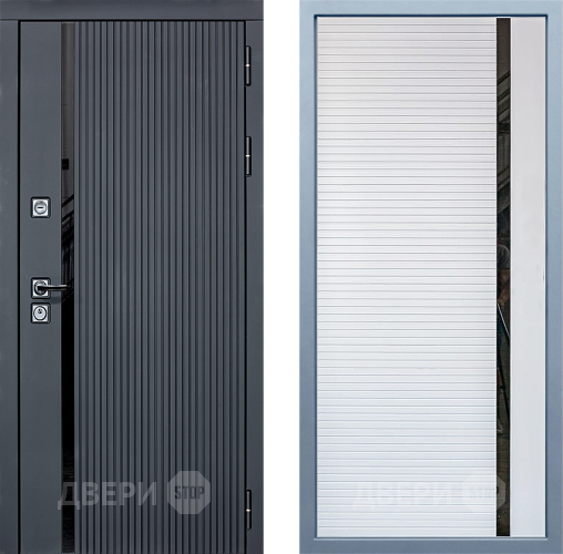 Входная металлическая Дверь Дива МХ-46 STR МХ-45 Белый матовый в Рузе