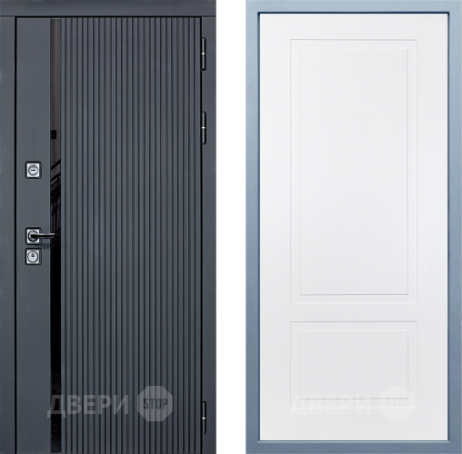 Входная металлическая Дверь Дива МХ-46 STR Н-7 Белый в Рузе