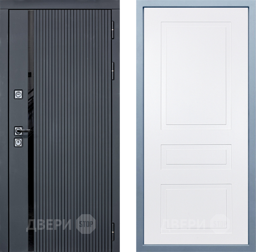 Входная металлическая Дверь Дива МХ-46 STR Н-13 Белый в Рузе