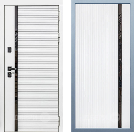 Входная металлическая Дверь Дива МХ-45 Белая STR МХ-46 Белый матовый в Рузе